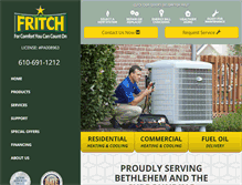 Tablet Screenshot of fritch.com